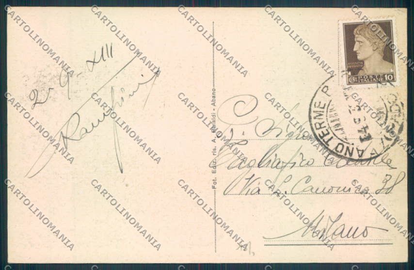 Padova Abano Terme cartolina ZQ2540 – retro
