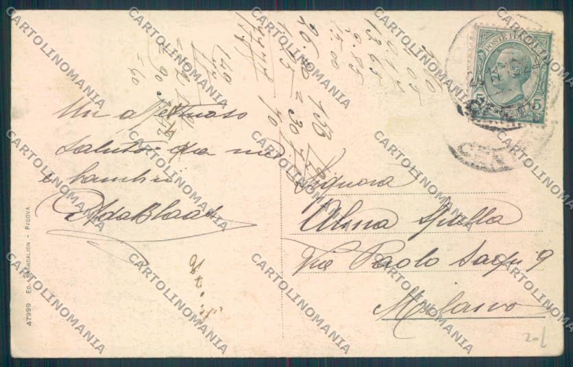 Padova Abano Terme cartolina ZQ2563 – retro