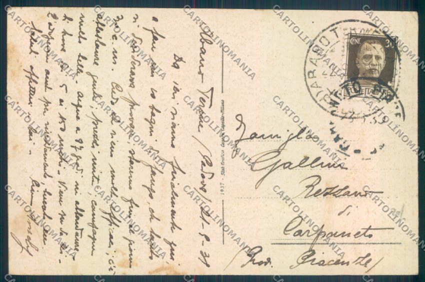 Padova Abano Terme cartolina ZQ2571 – retro
