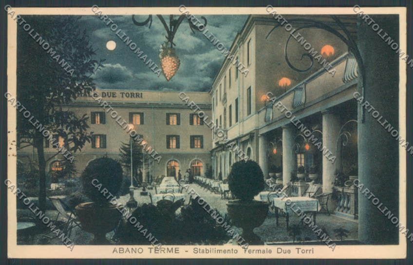 Padova Abano Terme Chiaro di Luna cartolina ZQ2574 – fronte