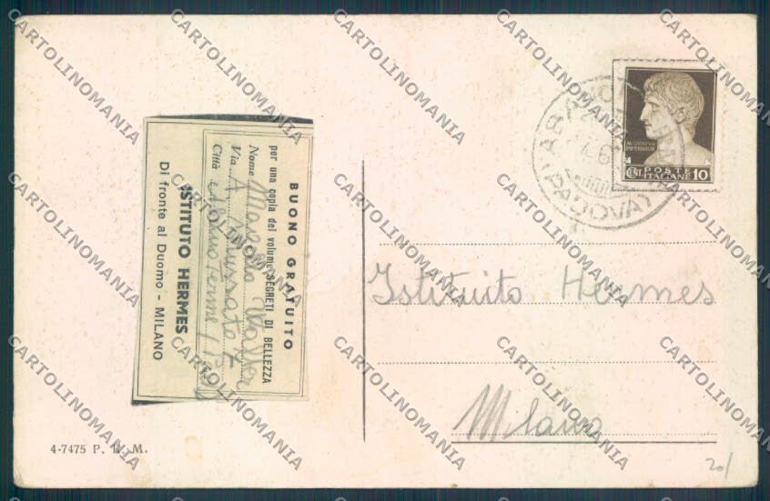 Padova Abano Terme cartolina ZQ2585 – retro