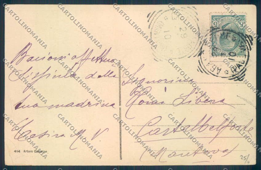 Padova Abano Terme PIEGHINE cartolina ZQ2594 – retro