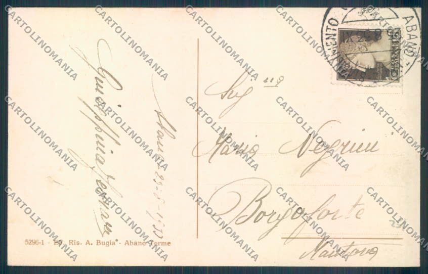 Padova Abano Terme cartolina ZQ2603 – retro
