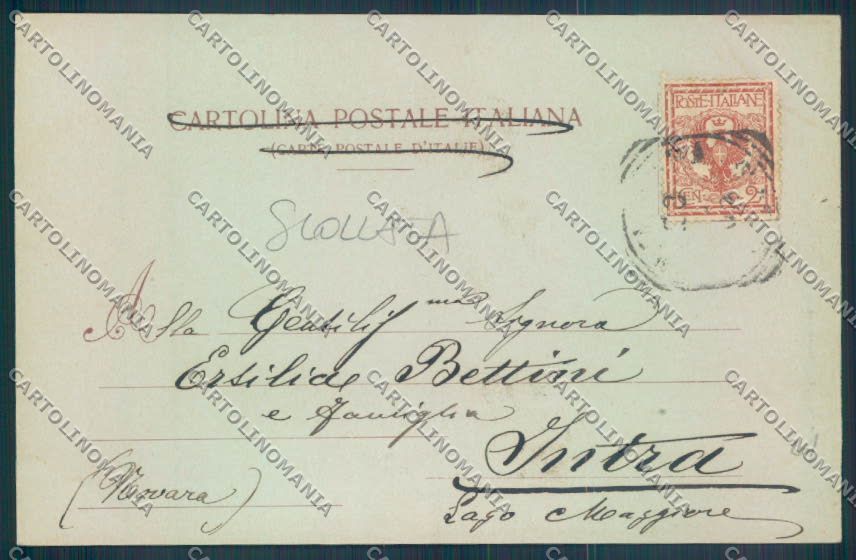 Padova Montagnana Chiaro di Luna SCOLLATA cartolina ZQ2635 – retro