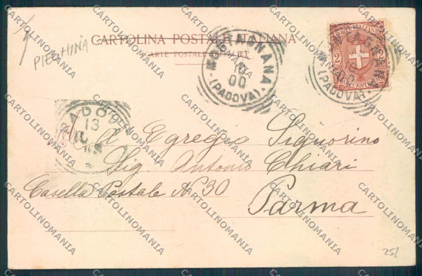 Padova Montagnana PIEGHINA cartolina ZQ2641 – retro