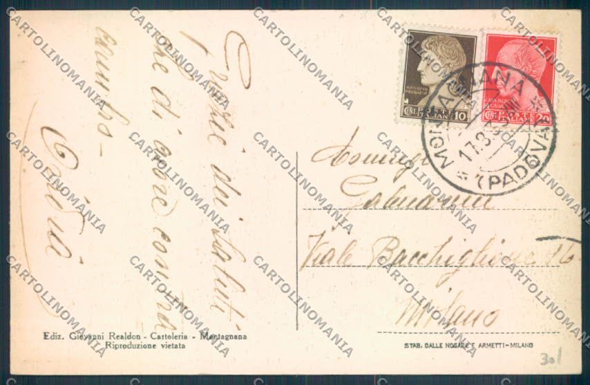 Padova Montagnana cartolina ZQ2644 – retro