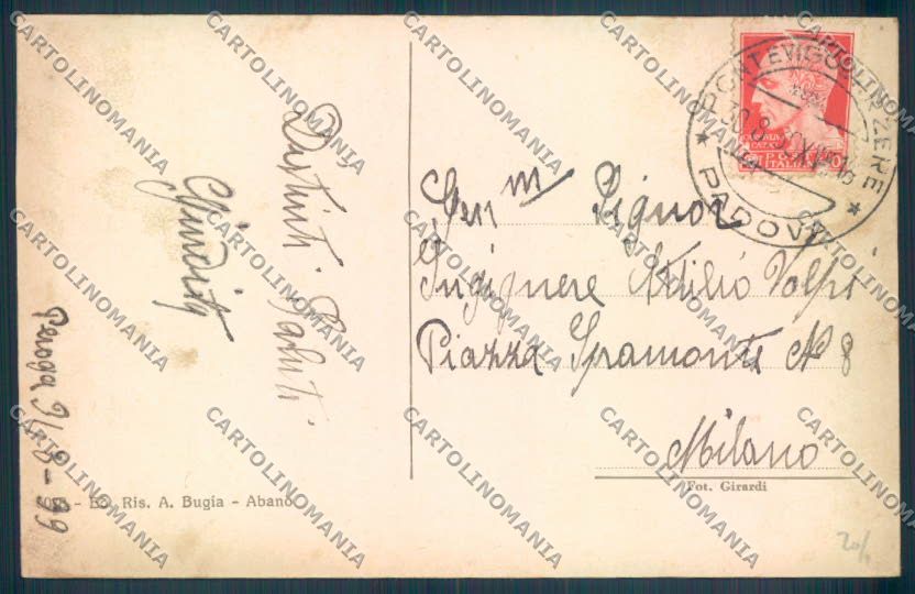 Padova Teolo cartolina ZQ2649 – retro