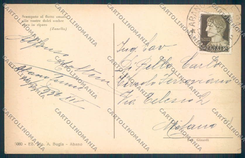 Padova Teolo cartolina ZQ2650 – retro
