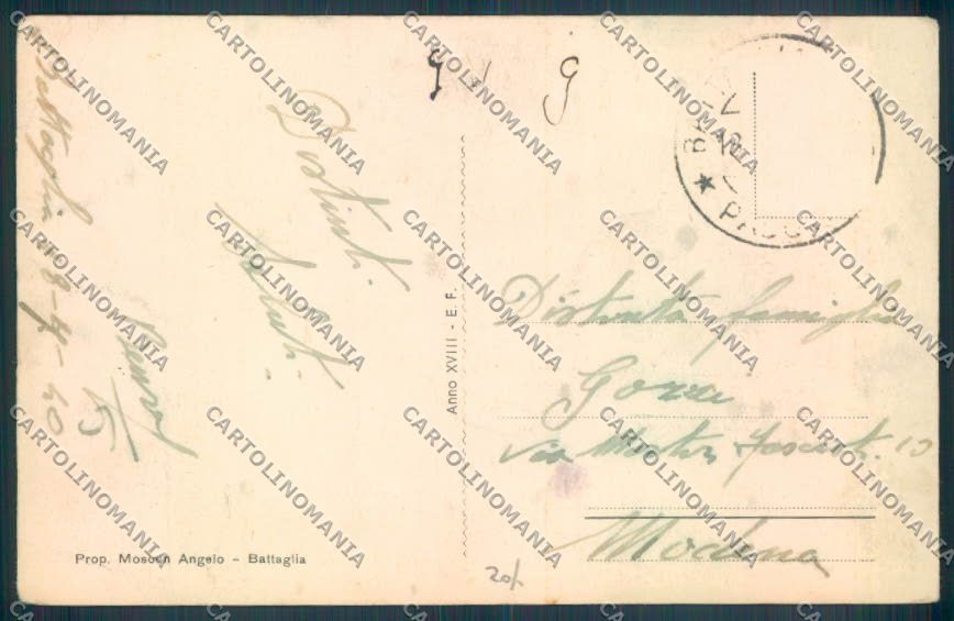 Padova Battaglia Terme cartolina ZQ2662 – retro