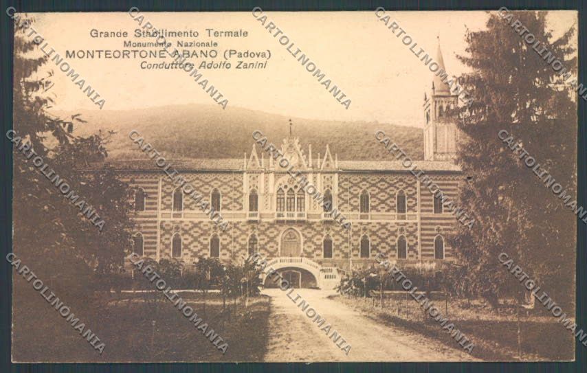 Padova Abano Terme Monteortone cartolina ZQ2696 – fronte