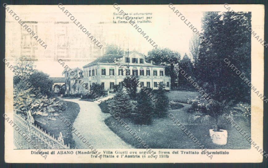 Padova Abano Terme Armistizio Mandria cartolina ZQ2729 – fronte