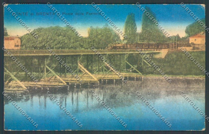 Padova di Brenta Ferrovia Treno cartolina ZQ2738 – fronte