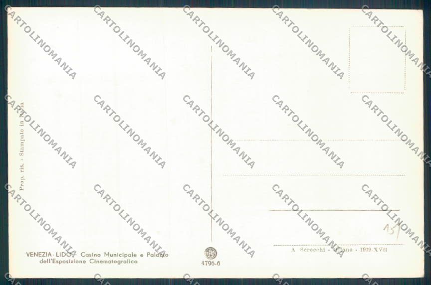 Venezia Lido di Casinò Foto cartolina ZQ2765 – retro