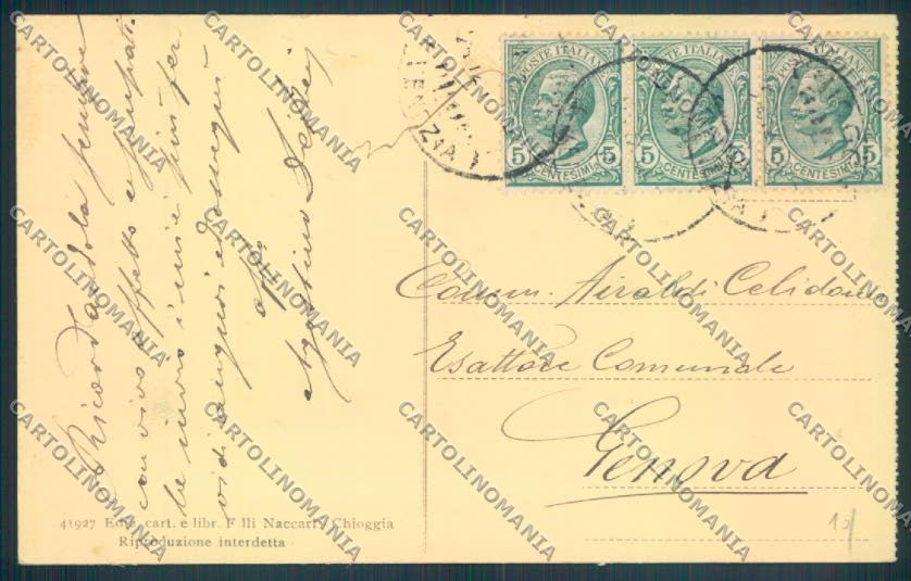 Venezia Chioggia cartolina ZQ2796 – retro