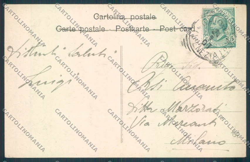 Venezia Chioggia Barca cartolina ZQ2805 – retro