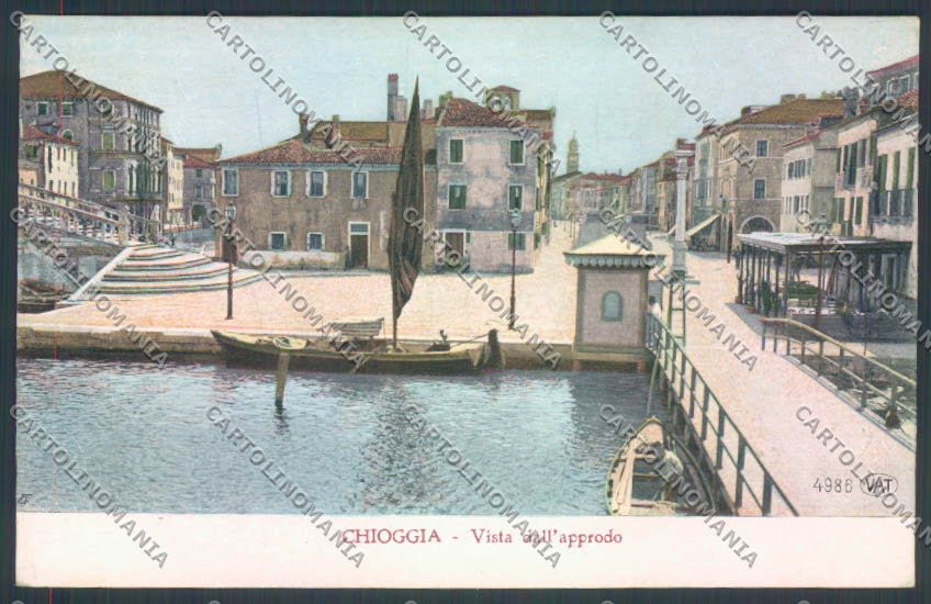 Venezia Chioggia Barca cartolina ZQ2825 – fronte