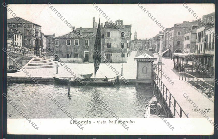 Venezia Chioggia Barca cartolina ZQ2838 – fronte