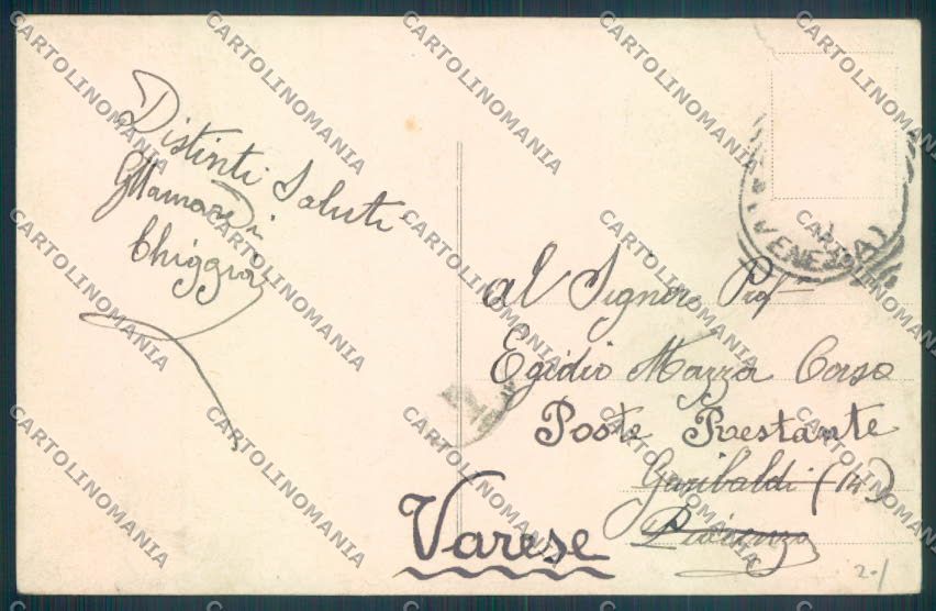 Venezia Chioggia Barca cartolina ZQ2838 – retro