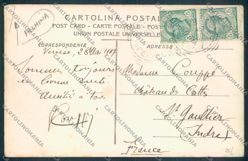 Venezia Chioggia Barca PIEGHINA cartolina ZQ2843 – retro