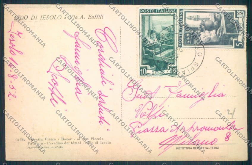 Venezia Jesolo Lido di cartolina ZQ2895 – retro