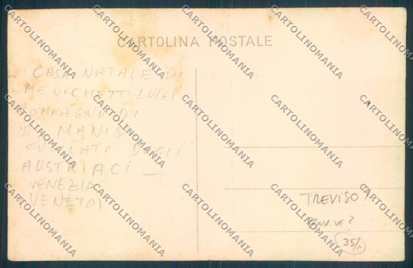 Padova ? Meneghetti Luigi Patriota Foto cartolina ZQ2916 – retro