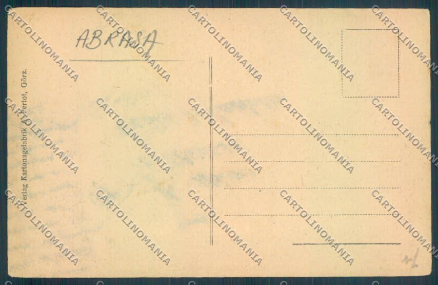 Gorizia Città ABRASA cartolina ZQ3006 – retro