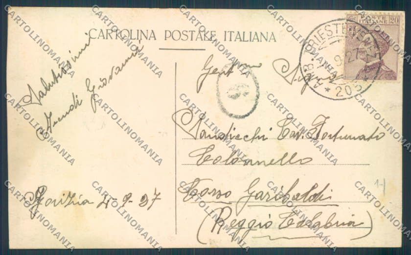 Gorizia Città Bombardamento Foto cartolina ZQ3064 – retro