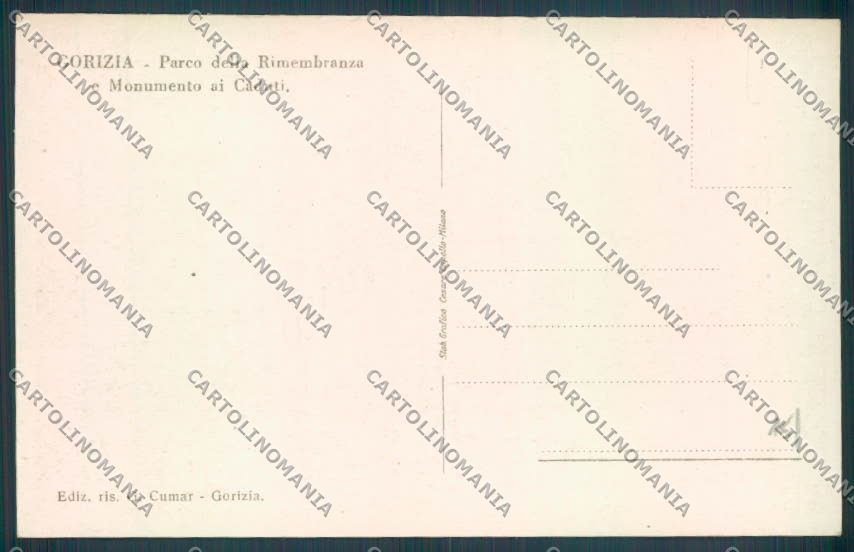 Gorizia Città cartolina ZQ3087 – retro
