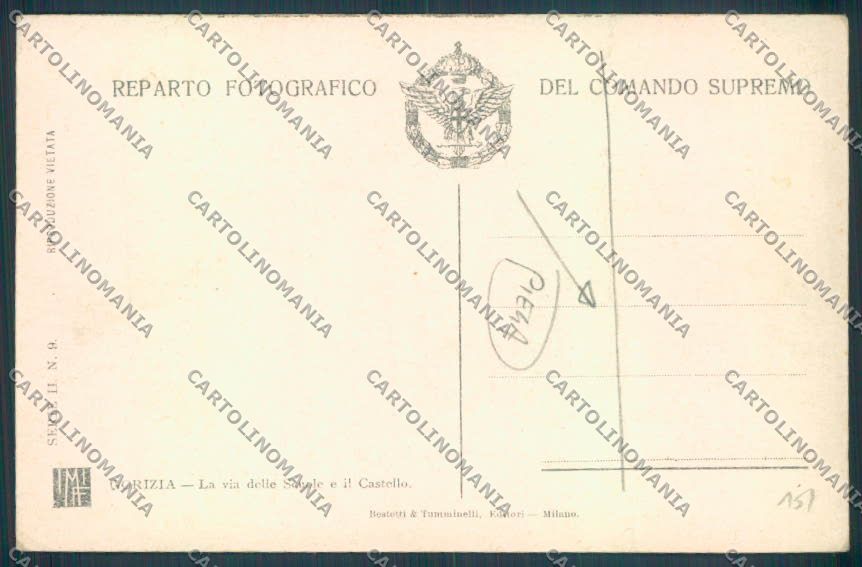 Gorizia Città PIEGA cartolina ZQ3090 – retro