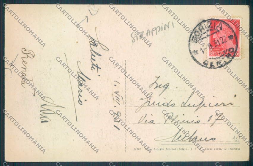 Gorizia Città STRAPPINI cartolina ZQ3155 – retro