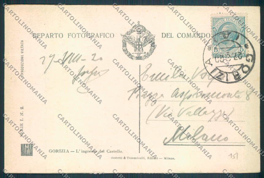 Gorizia Città cartolina ZQ3160 – retro