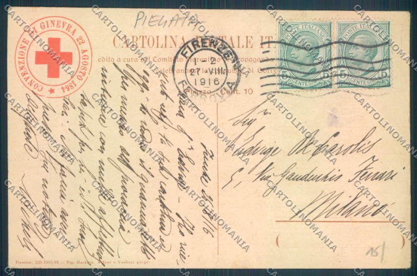 Gorizia Città CRI PIEGATA cartolina ZQ3163 – retro