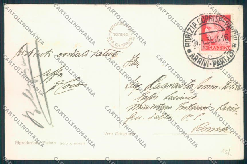 Gorizia Città Poste Foto cartolina ZQ3190 – retro