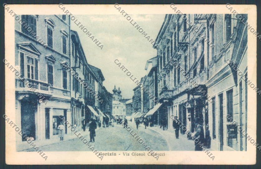 Gorizia Città TRACCE UMIDO cartolina ZQ3199 – fronte