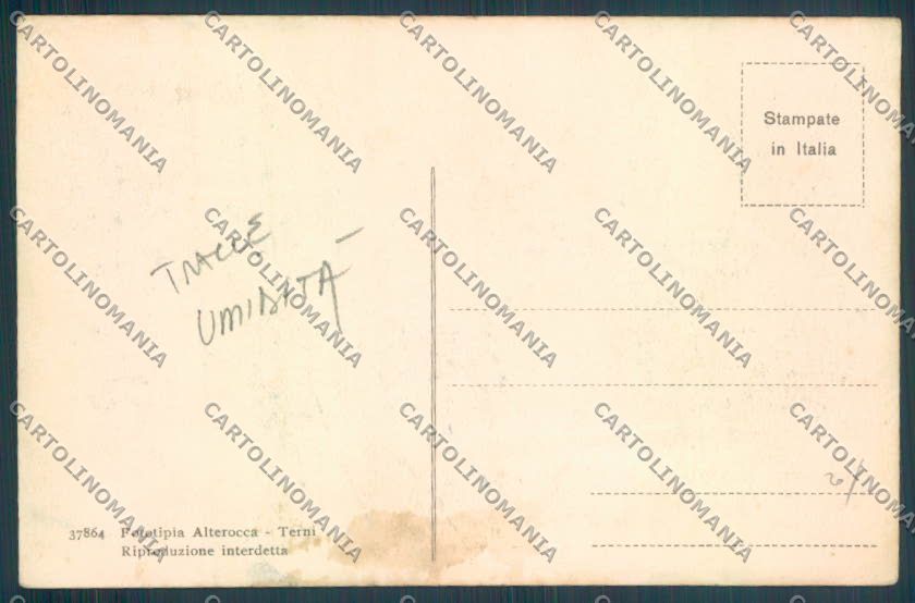 Gorizia Città TRACCE UMIDO cartolina ZQ3199 – retro