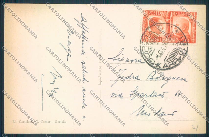 Gorizia Città cartolina ZQ3205 – retro