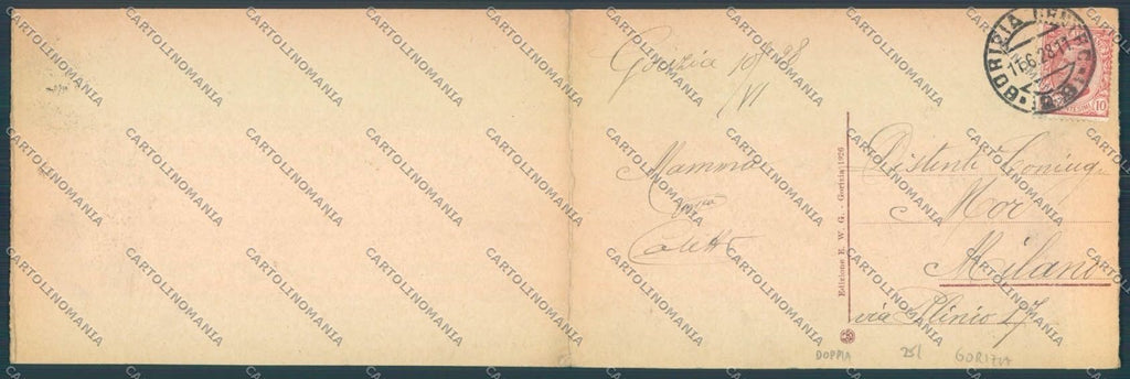 Gorizia Città Doppia cartolina ZQ3277 – retro