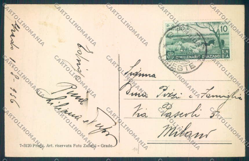 Gorizia Grado cartolina ZQ3293 – retro