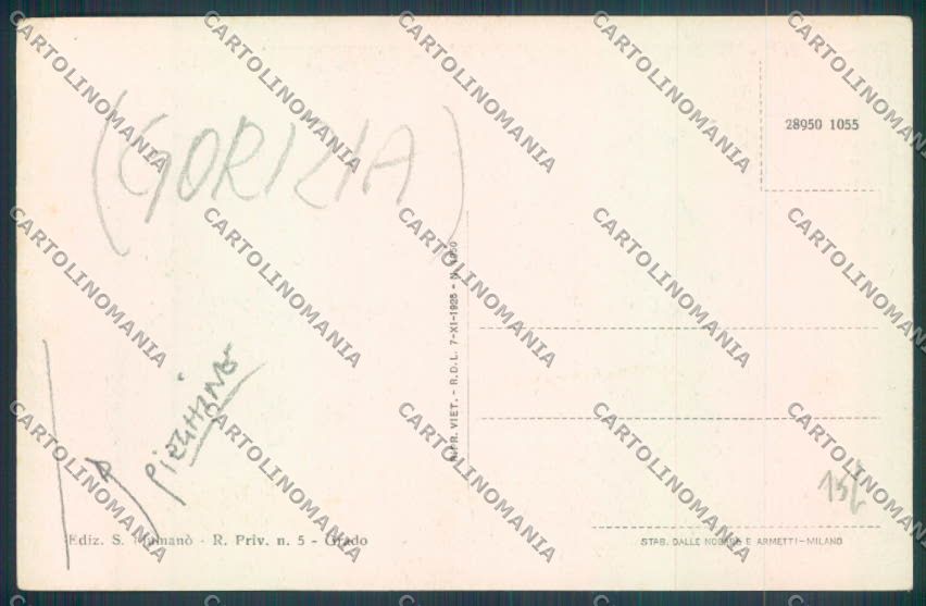 Gorizia Grado PIEGHINE cartolina ZQ3320 – retro