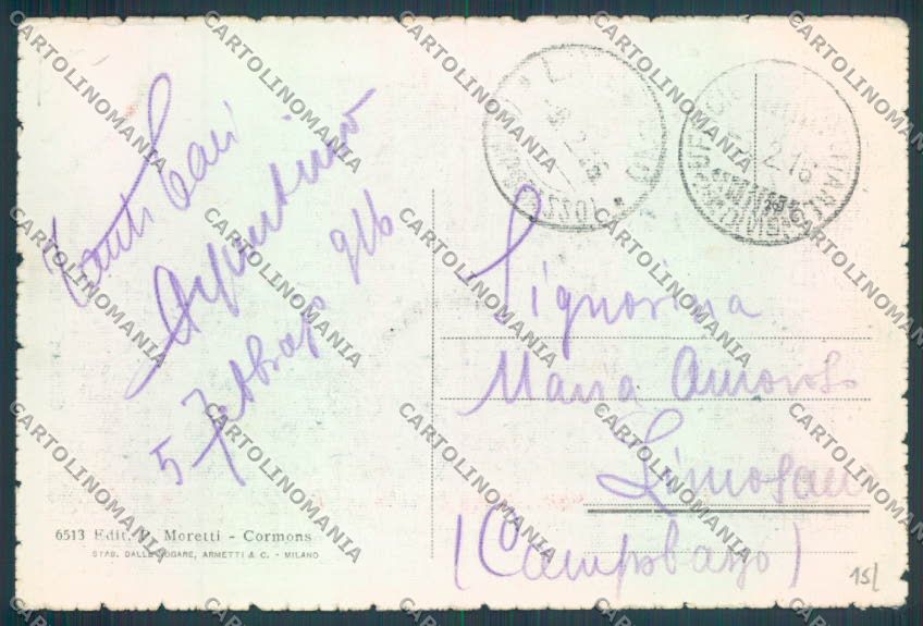 Gorizia Cormons cartolina ZQ3357 – retro