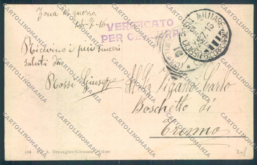 Gorizia Cormons cartolina ZQ3362 – retro