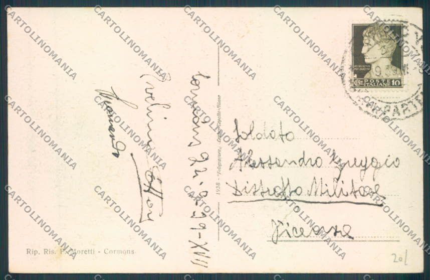 Gorizia Cormons cartolina ZQ3366 – retro