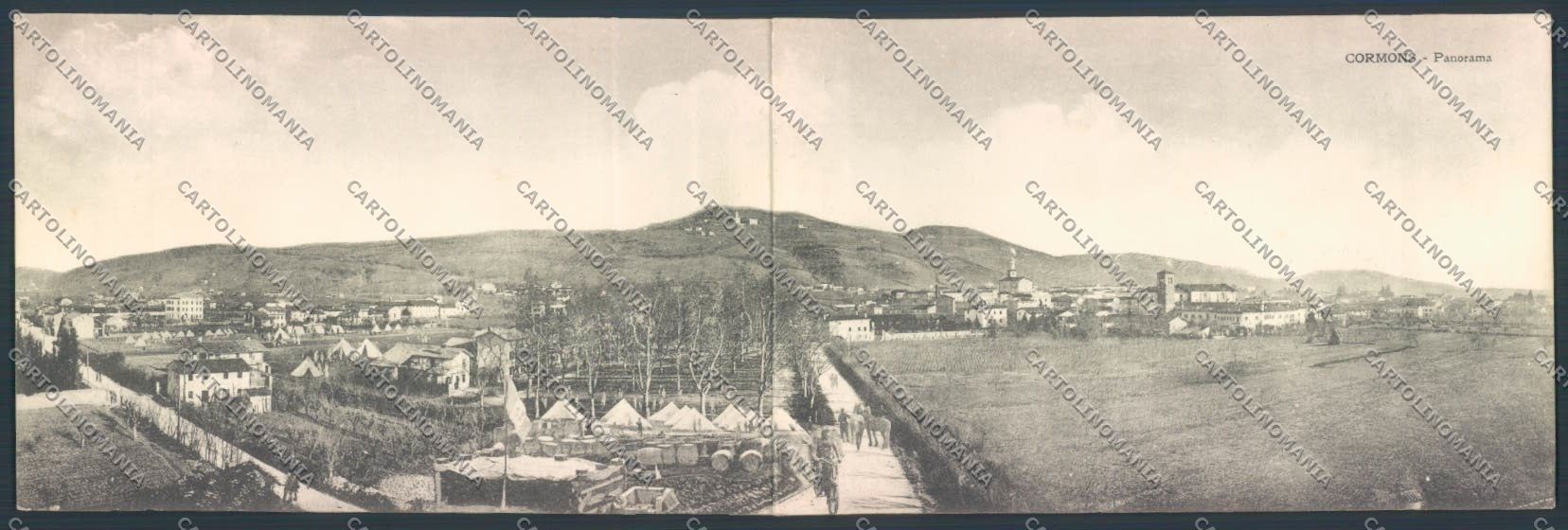 Gorizia Cormons Doppia RIPARATA cartolina ZQ3369 – fronte