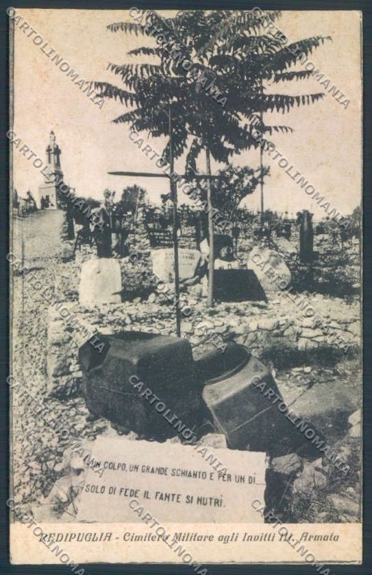Gorizia Fogliano Redipuglia Cimitero WWI cartolina ZQ3386 – fronte