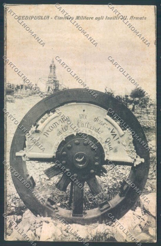 Gorizia Fogliano Redipuglia Cimitero WWI cartolina ZQ3392 – fronte