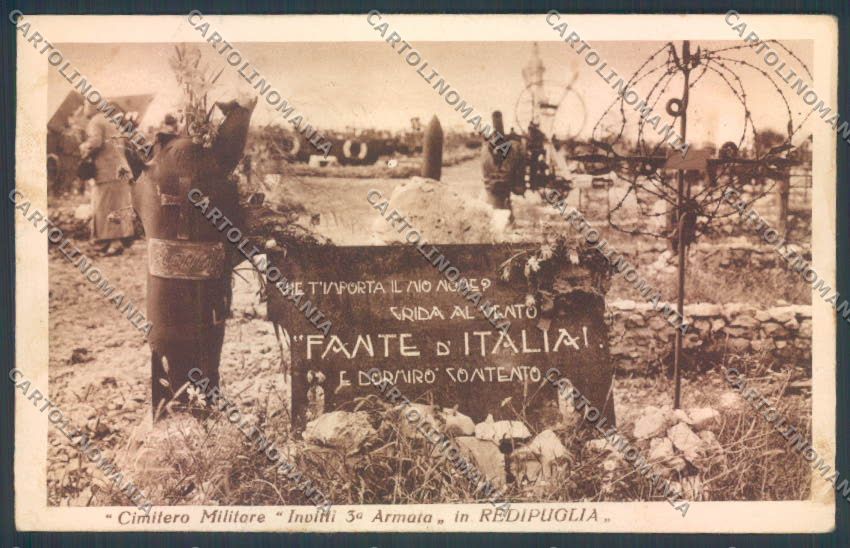 Gorizia Fogliano Redipuglia Cimitero Marina PIEGHE cartolina ZQ3408 – fronte
