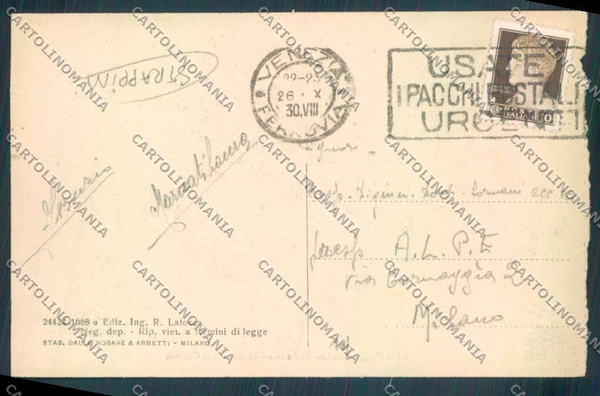 Gorizia Fogliano Redipuglia Cimitero STRAPPINI cartolina ZQ3413 – retro