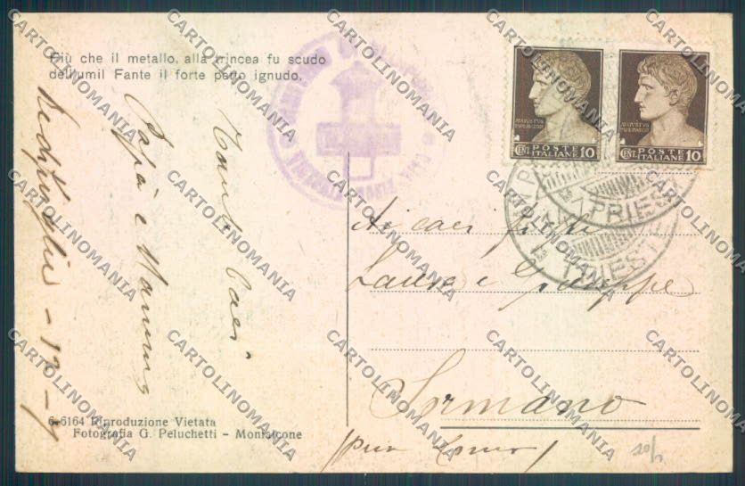 Gorizia Fogliano Redipuglia Cimitero cartolina ZQ3421 – retro