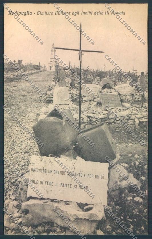 Gorizia Fogliano Redipuglia Cimitero PIEGA cartolina ZQ3423 – fronte