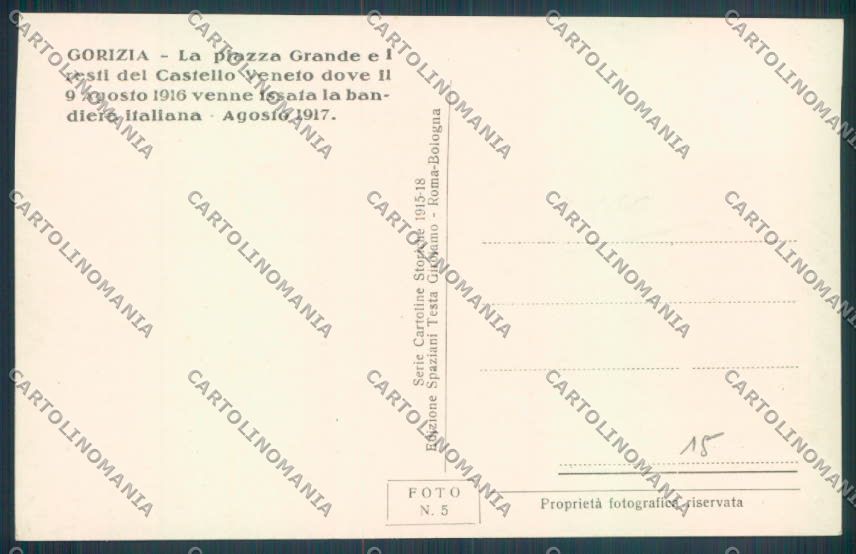 Gorizia Città Foto cartolina ZQ3459 – retro